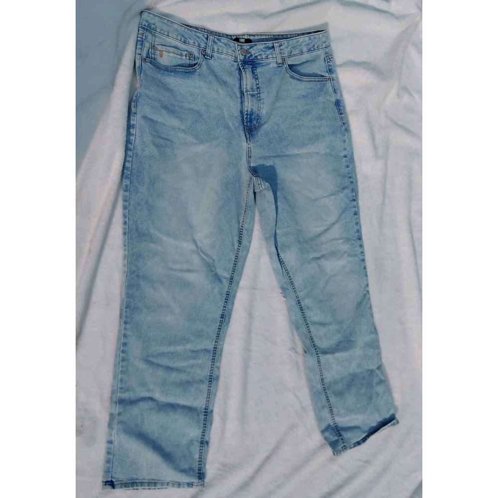 Frye Womens Light Wash Straight Leg Denim Jeans Blue Size 16/34 RN114186